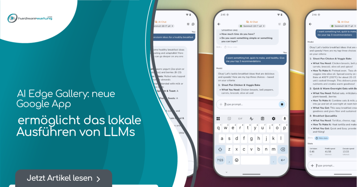 AI Edge Gallery: neue Google App ermöglicht das lokale Ausführen von LLMs auf dem Smartphone