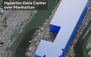 Meta: Hyperion-Rechenzentrum und Größenvergleich mit Manhattan