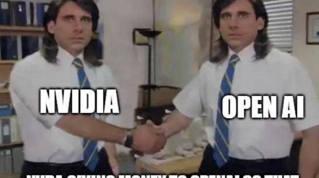 Meme zu zirkulären Deals zwischen Nvidia und OpenAI
