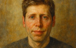 Sam Altman - Ölgemälde