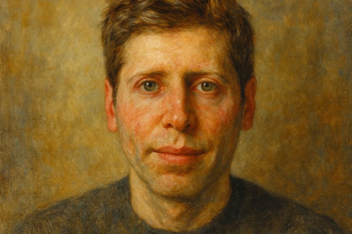 Sam Altman - Ölgemälde