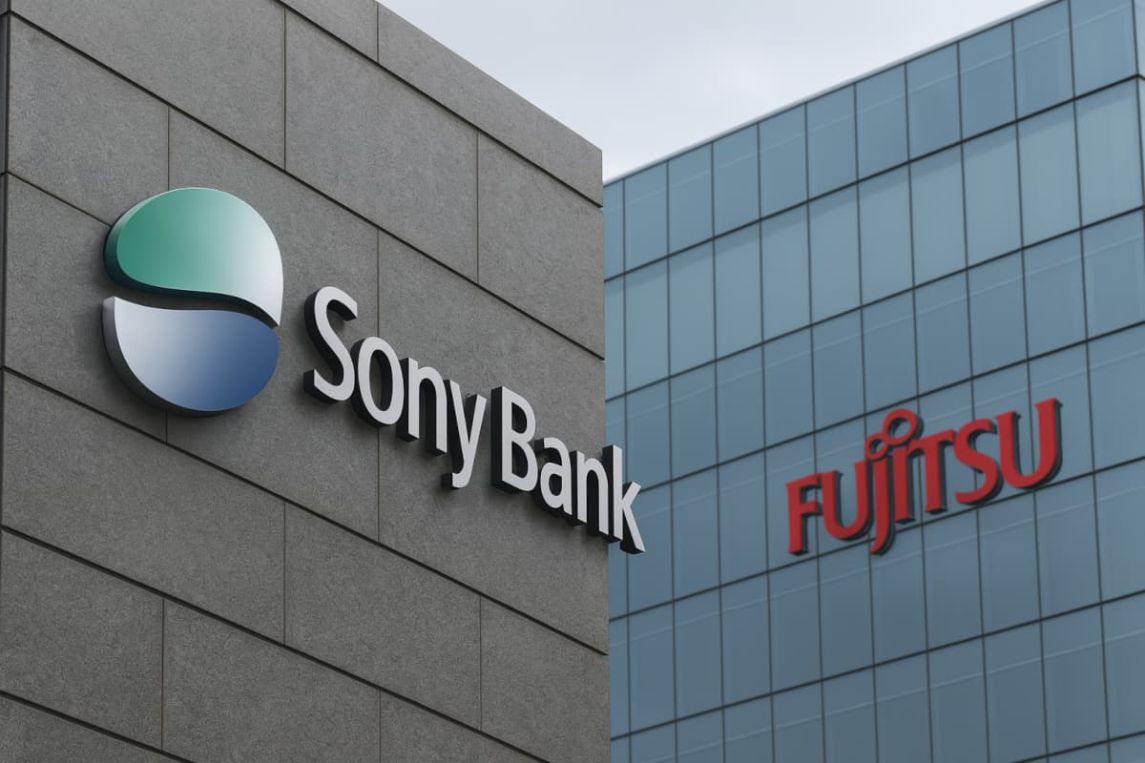 Sony Bank und Fujitsu