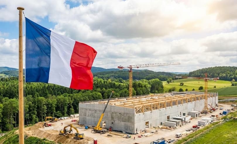Baustelle für Rechenzentrum in Frankreich (Symbolbild)