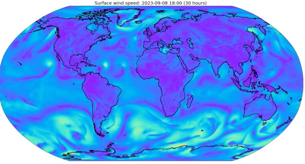 Beispiel-Darstellung aus Google DeepMind Graphcast