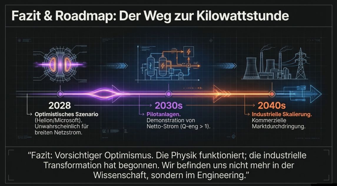 Fazit und Roadmap der Fusionstechnologie Fazit und Roadmap der Fusionstechnologie