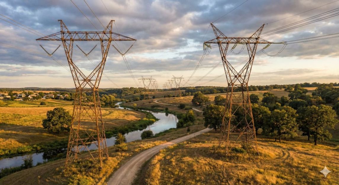 Stromnetz: Hochspannungsleitungen