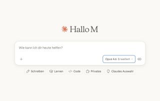 Claude Opus 4.6 Startbildschirm