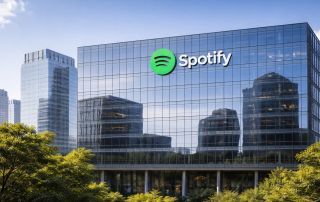 Spotify Bürogebäude - per KI erstellt