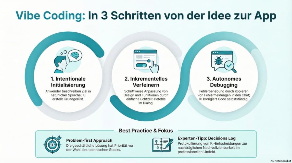 Vibe Coding: 3 Schritte