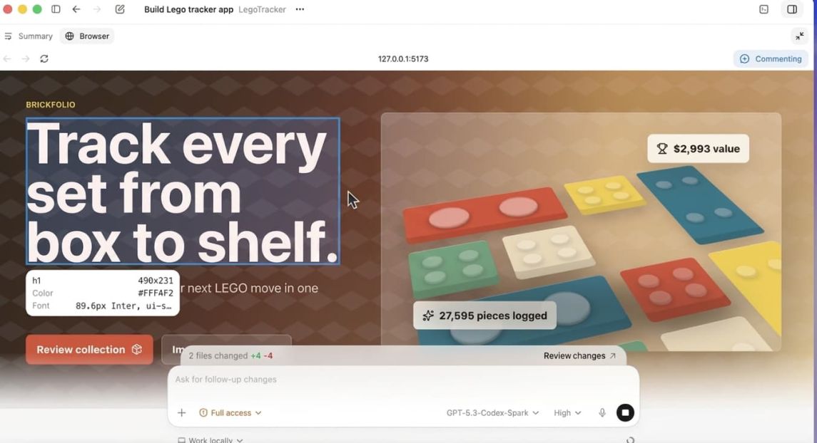 UI-Entwicklung mit Codex