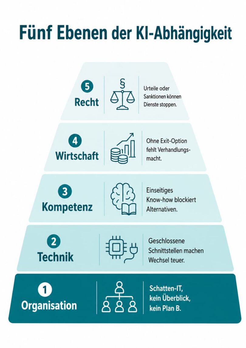 Die 5 Ebenen der KI-Abhängigkeit